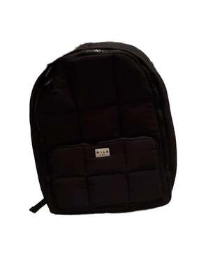 Wilo The Label Black Quilted Puffer Backpack